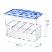 Small fish tank isolation box ornamental fish breeding box guppy spawning room hatching box two-in-one isolation betta fish tank