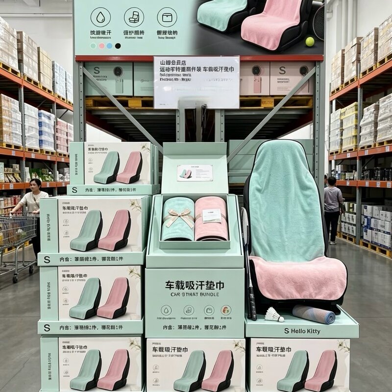Car Seat Cover, Car Sweat-Absorbing Pad, Widened and Lengthened Sweat-Proof Towel, Tennis, Swimming, Yoga, Fitness Quick-Dry Towel