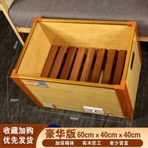 Deep barrel electric Anhui electric fire barrel energy-saving fire pit fire box heater with double electric foot warmer solid wood