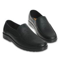 Harrove chef shoes rain boots mens dad water shoes imitation leather non-slip wear-resistant labor protection rubber shoes rain boots waterproof work shoes