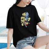 Летняя одежда, летняя футболка для отдыха, короткий рукав, оверсайз