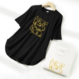 Летняя футболка с коротким рукавом, оверсайз