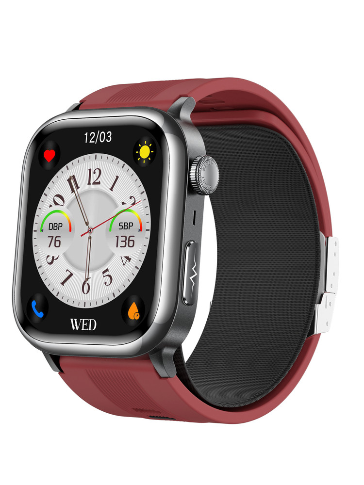 Dirwok Air-Pump Type Smart Monitoring Watch for Blood Pressure, Blood Sugar, Uric Acid, Blood Lipids, Ecg Analysis, Blood Oxygen, Heart Rate, Exercise, Sleep, Remote Monitoring, Spring Festival Gift for Parents, Blood Pressure Bracelet for Men and Women