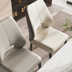 Dining Chair, Home Dining Table, Backrest Chair, Italian Accessible Luxury, High-End Hotel Dining Chair, Modern Simple Restaurant Stool