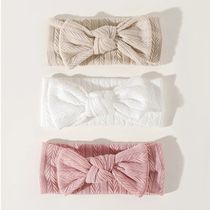 3pcs set Knit Baby Headlands Bow Elastic Soft Headlands for