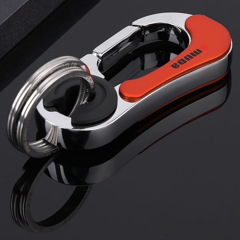 German Imported Car Keychain for Home Use, Unisex Couple Style, Waist-Hanging Rotating Key Ring, Stainless Steel Key Chain Ring