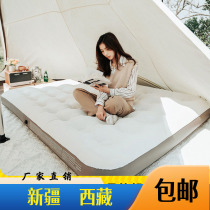Xinjiang Tibet air mattress outdoor single and double portable air mattress single household inflatable mattress lazy