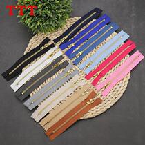 No. 3 copper tooth zipper metal jeans access control zipper bag leather goods clothes pants zipper accessories