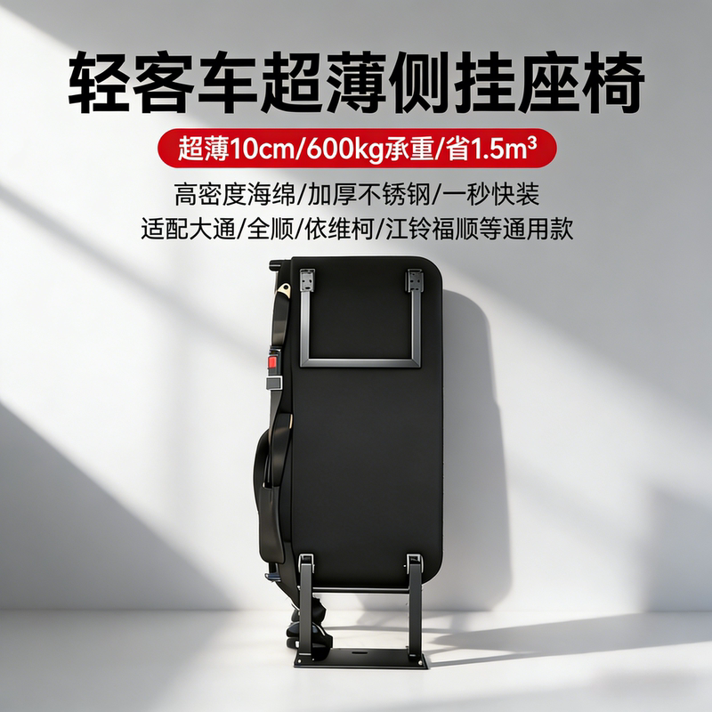 Ultra-Thin Side-Mounted Seat Geely Remote Super Van Xingxiang V7 Minivan V8E Car Side Flip Folding Modification Bed