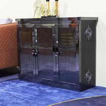 KTV karaoke cabinet audio-visual cabinet nightclub TV cabinet amplifier cabinet stainless steel black titanium home professional living room