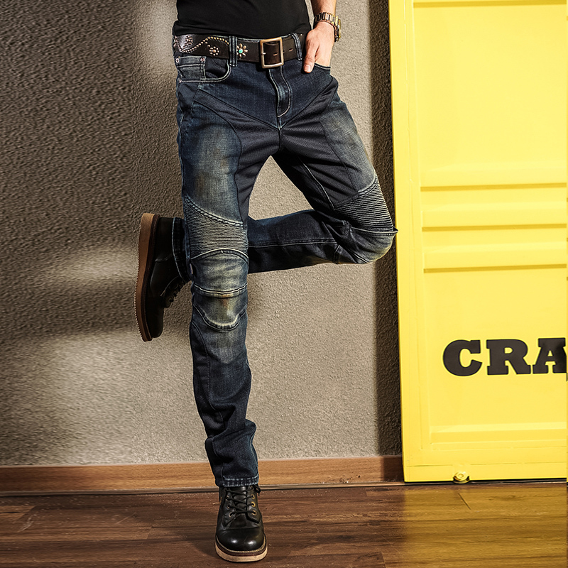 Crazybros Men's and Women's Motorcycle Riding Pants Jeans Spring and Summer Mesh Breathable Anti-Fall Cm300 Harley