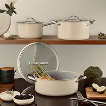 Popular export stainless steel pot set three-piece non-stick pot combination kitchen cooking pot set gift pot