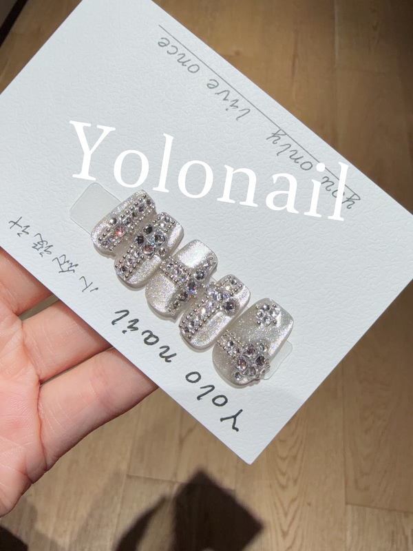 T1295.Yolo Niche Design Handmade Wearable Nails T1295.Yolo Niche Design Handmade Wearable Nails