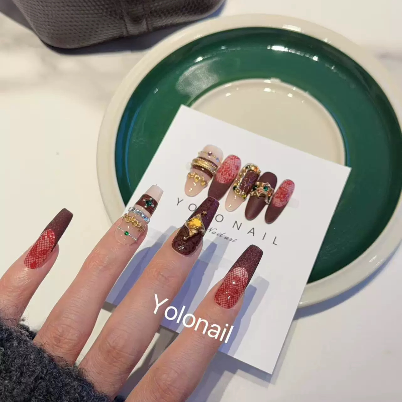 T1338.Yolo Niche Design Handmade Wearable Nails T1338.Yolo Niche Design Handmade Wearable Nails