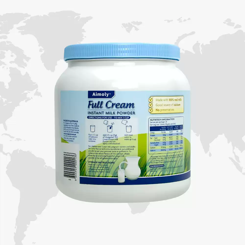 美可卓蓝胖子全脂脱脂牛奶1kg