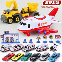 Красный базовый самолет, комплект, гоночный автомобиль, пожарная машина