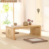 Japanese tatami coffee table bay window table small coffee table new Chinese style kang table solid wood low table piano table country manufacturer