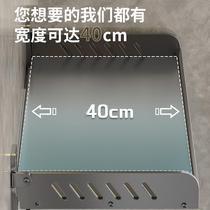 Kitchen storage rack retractable hole-free wall-mounted seasoning wall microwave oven pot storage rack