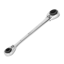SATA Shida Ratchet Wrench Double Head 4-in-1 Plum Blossom Industrial Grade Fully Polished Dual-Purpose Multi-Function Fast Board