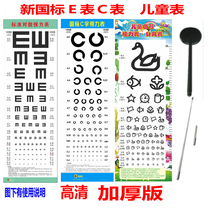 Sharp Vision Standard Log chart National Standard 5 m 3 m Air Force Recruitment Copper Paper Sheet Cartoon Vision Table Popularity