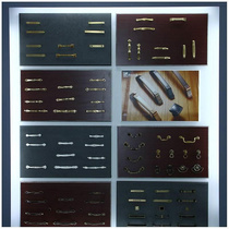 High-end wardrobe door handle sample board custom furniture accessories handle cabinet drawer small handle display board high-end