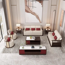 New Chinese style ebony solid wood sofa modern simple light luxury villa living room high-end solid wood furniture