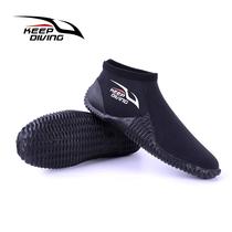 4MM neoprene low-cut diving boots wading shoes river beach fishing motorboat surfing windsurfing canoe
