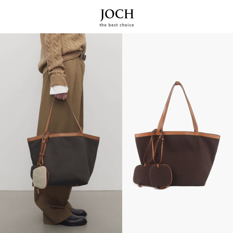 Joch New! Popular Double-Sided Parktote Canvas Hobo Bag with Accessories, Large Capacity Tote Bag, Unisex Joch New! Popular Double-Sided Parktote Canvas Hobo Bag with Accessories, Large Capacity Tote Bag, Unisex