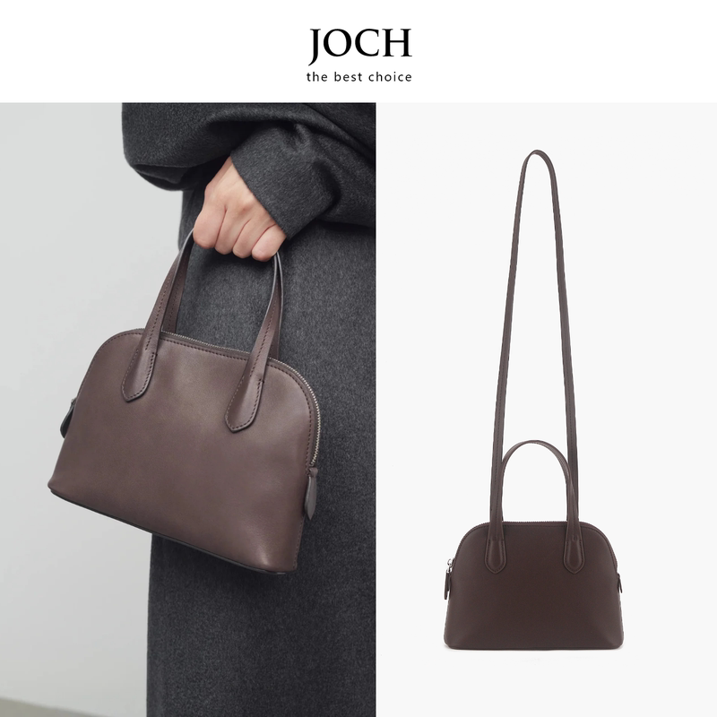 Joch Spring New Genuine Leather Ingrid Shell Bag Women's Row Style Handbag Cowhide Crossbody Shoulder Bag