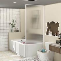 Extremely narrow shower room bathroom stainless steel glass partition door bathroom dry and wet separation bathroom partition screen bath screen