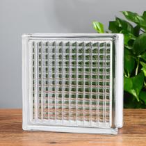 Ultra-white glass brick crystal brick partition wall transparent square red brick solid brick makeup room masonholl manufacturer