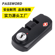 Guangdong production tsa customs lock customs fixed lock with key PC suitcase black Parker combination lock