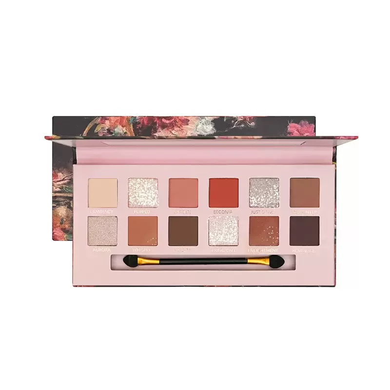 Палетка теней PLI Matte multicoloured waterproof eyeshadow, земляные тона, широкая палитра цветов, без смазывания, новая коллекция