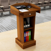 Xinjiang podium speech podium small simple modern welcome desk emcees desk reception desk host desk