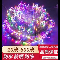 led small colorful lights flashing string lights starry sky lights room dormitory wedding outdoor waterproof bright chemical neon lights