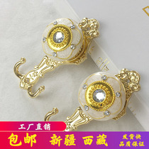 Xinjiang Tibet curtain hooks wall hooks wall hooks curtain accessories for hanging curtains and tie ropes European style rhinestone gold