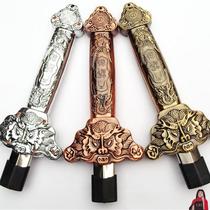 Tai Chi retractable sword stainless steel morning practice sword all-metal fitness folding performance props retractable sword for men and women heavy duty