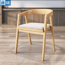 Tangji solid wood desk conference table living room desk large table library desk negotiation long table (matching chair