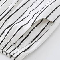 Single pair of pajamas womens spring and autumn trousers pure cotton thin outer wear loose large size 200 pounds pure cotton summer home trousers