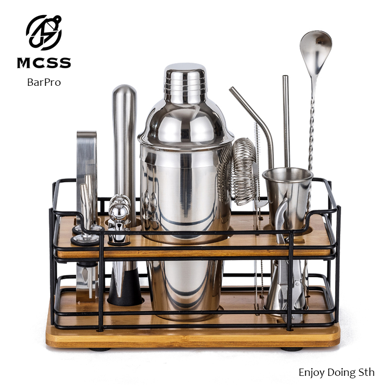 MCSS カクテルシェーカーセット ギフトボックス 304ステンレススチール シェーカー バー用品 カクテルツール エントリー ホーム