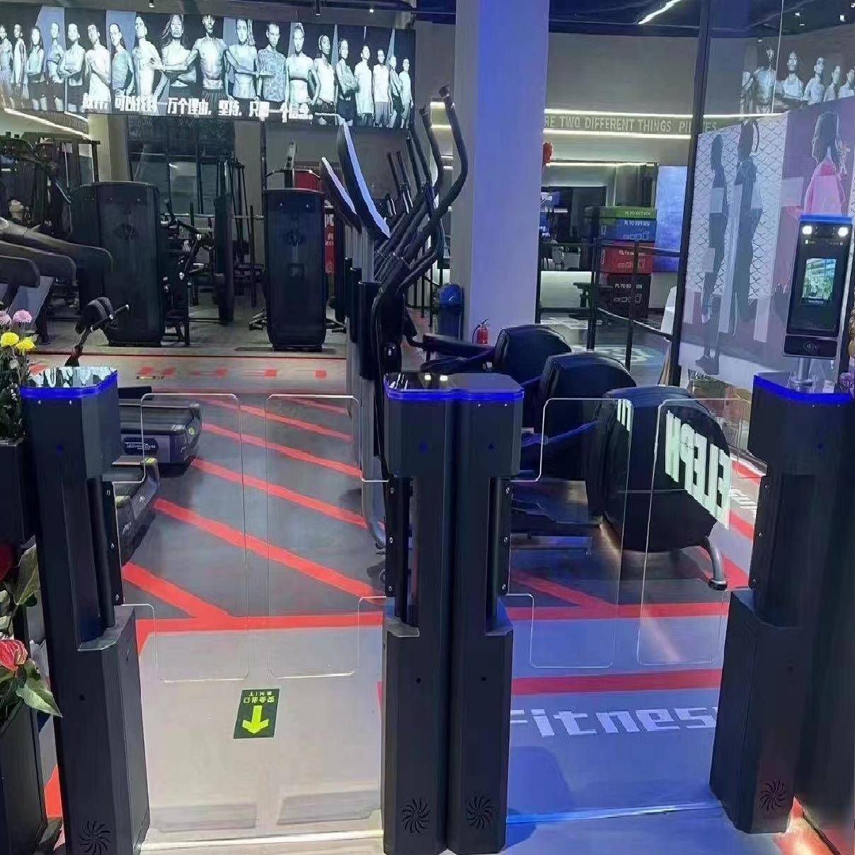 Gym turnstile face recognition access control access control attendance all-in-one machine face recognition swing gate face recognition swing gate