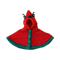 Autumn and winter clothing for children and babies cute velvet windproof cloaks for men and women Christmas baby thickened outer cloak jackets