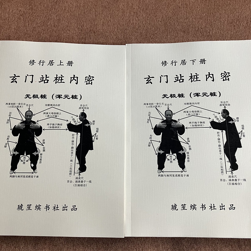 Chinese Traditional Martial Arts: Xuanmen Zhanzhang (Inner Secret Techniques) - Set of Two Volumes for Sale Together. Homepage Images for Actual Effects, A4 Large Format