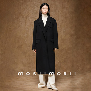 MOSIIMORII[Milan Past]Пальто средней длины для женщин, осень-зима 2025, высококачественное двустороннее шерстяное пальто