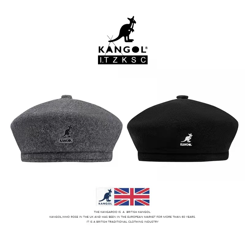 Шапка Kangol Kangaroo, шапка из шерсти с тыковкой, британский мужской и женский повседневный головной убор, арендодатель, Ya Li художник шляпа моды