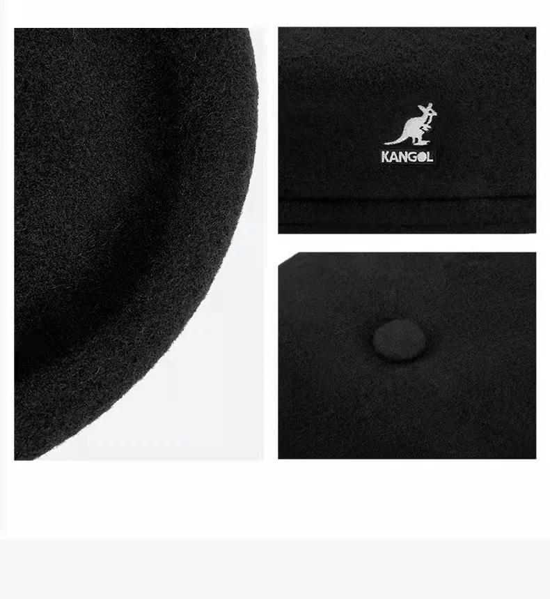 Шапка Kangol Kangaroo, шапка из шерсти с тыковкой, британский мужской и женский повседневный головной убор, арендодатель, Ya Li художник шляпа моды