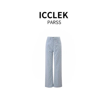 Icclek Parss Autumn New Fashion Simple Jeans Versatile Casual Wide-Leg Straight Pants-5302