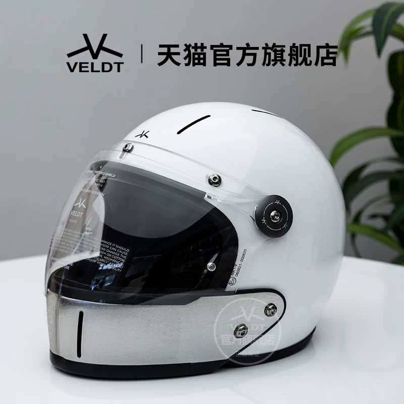 Карбоновый ретро-шлем VELDT подходит для мотоциклов с полной защитой Triumph Harley, комбинированный шлем Velт