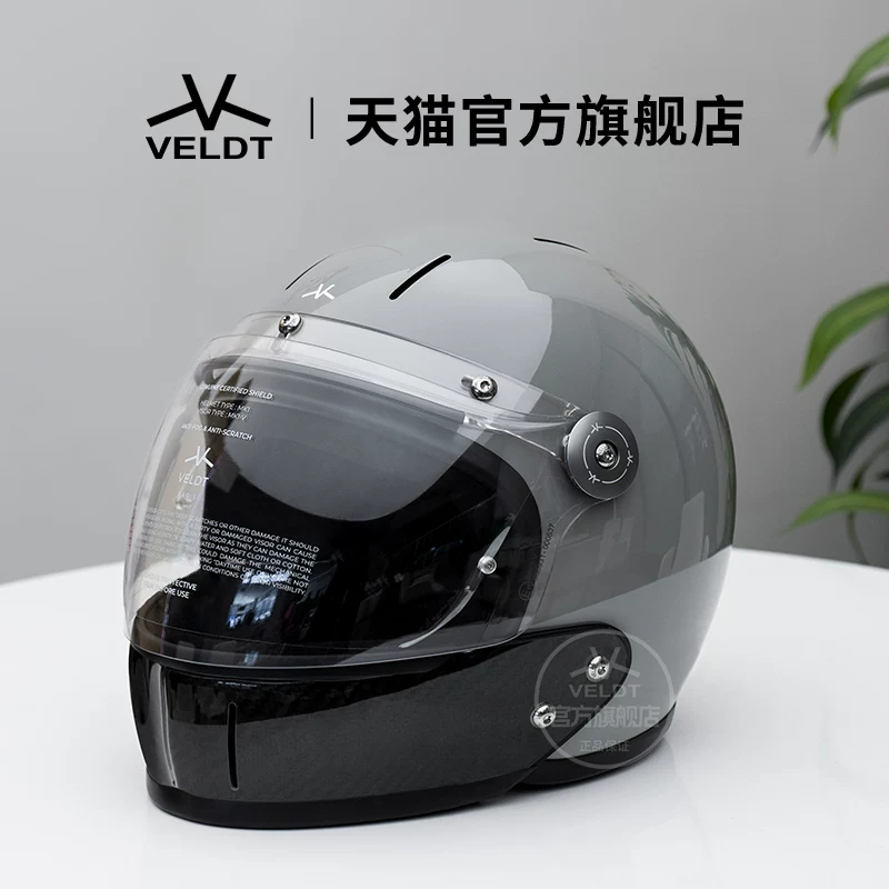 Карбоновый ретро-шлем VELDT подходит для мотоциклов с полной защитой Triumph Harley, комбинированный шлем Velт