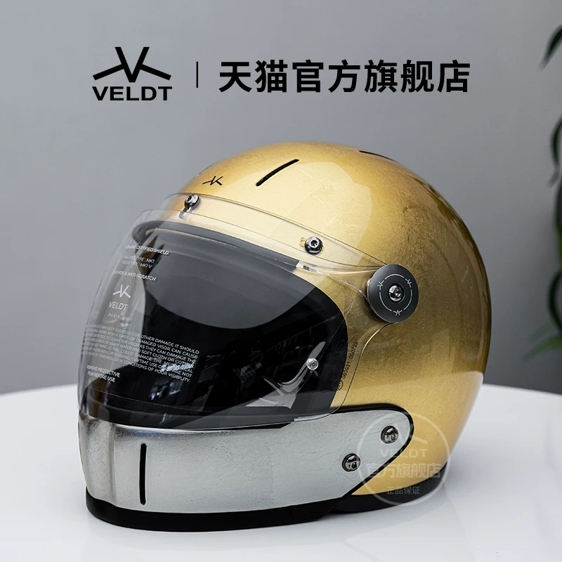 Карбоновый ретро-шлем VELDT подходит для мотоциклов с полной защитой Triumph Harley, комбинированный шлем Velт